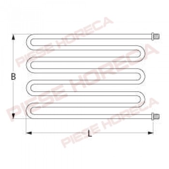 Rezistenta cuptor pizza Pizza-Group, putere 2000W, alimentare 380V 